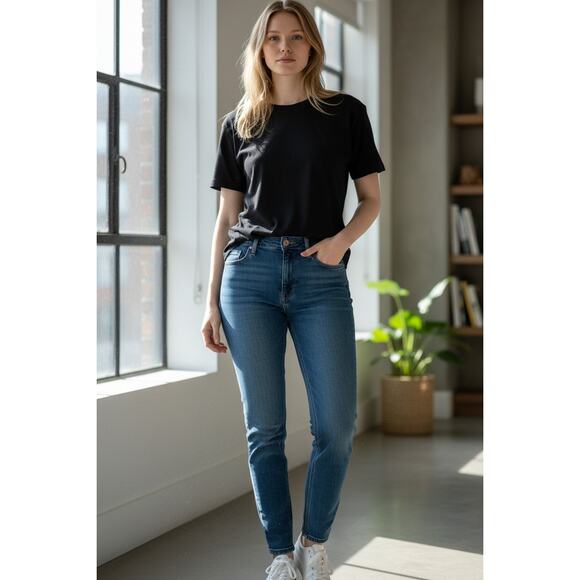 Talbots Women’s Jegging Jeans Size 14P Petite Talia Wash Mid-Rise Stretch Denim - Picture 1 of 9